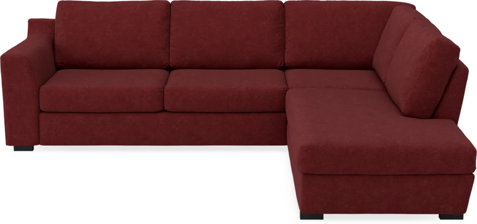 Friday - 2,5-sits soffa med divan höger - Rosa