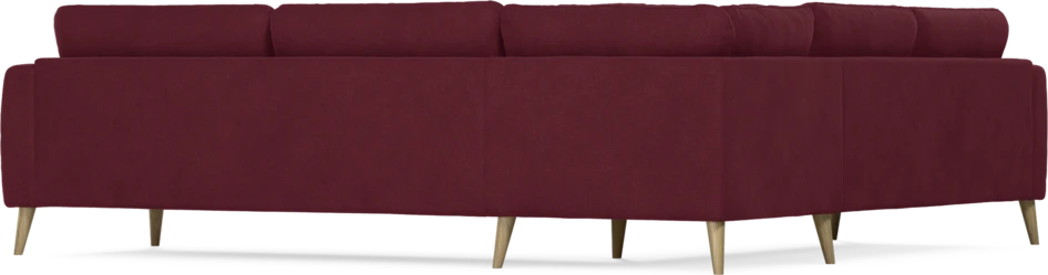 Bridge - Hörnsoffa, 2+3-sits - Röd