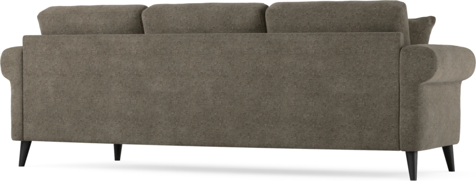 Eden - 3-sits soffa svängd - Brun