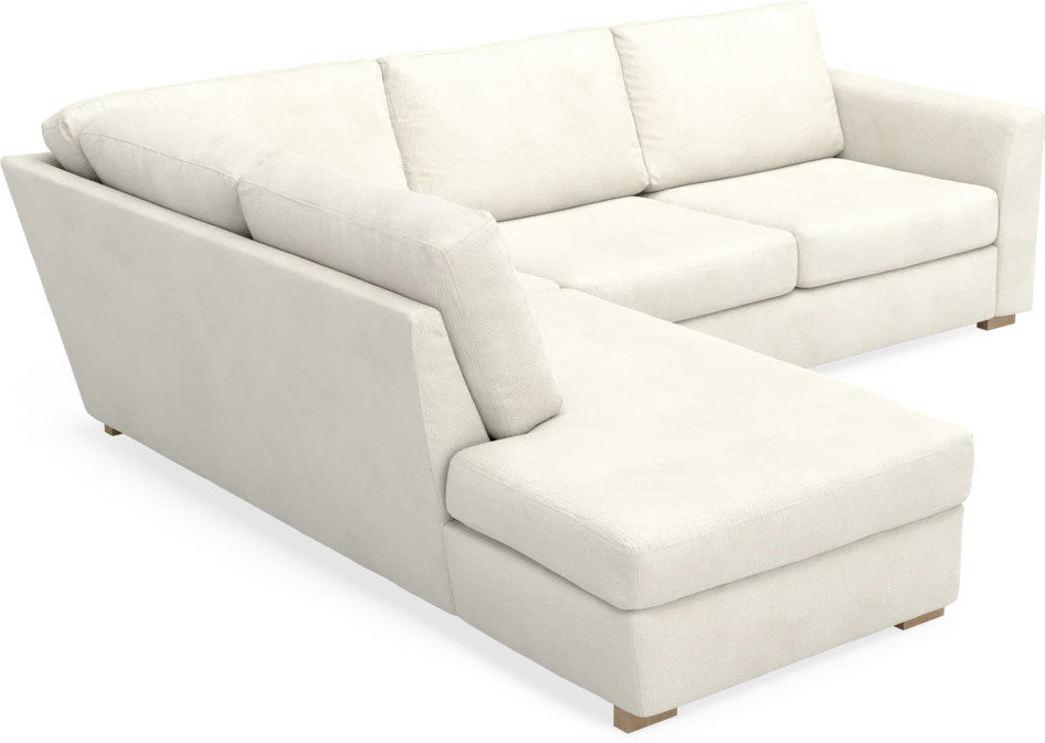 Friday - 2,5-sits soffa med divan vänster - Vit
