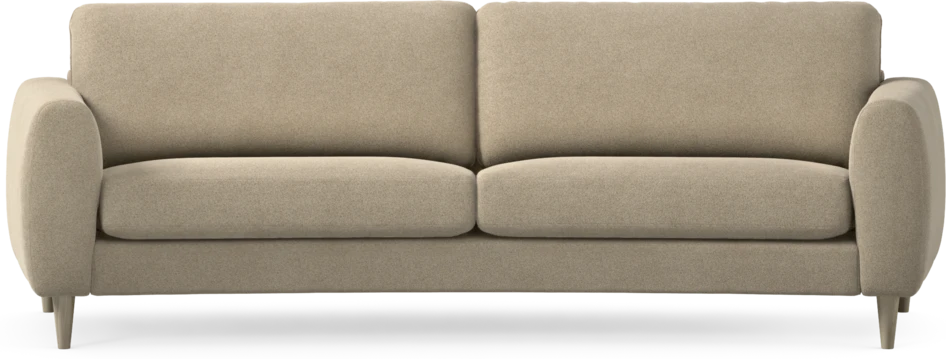 Bridge - 3-sits soffa svängd - Beige