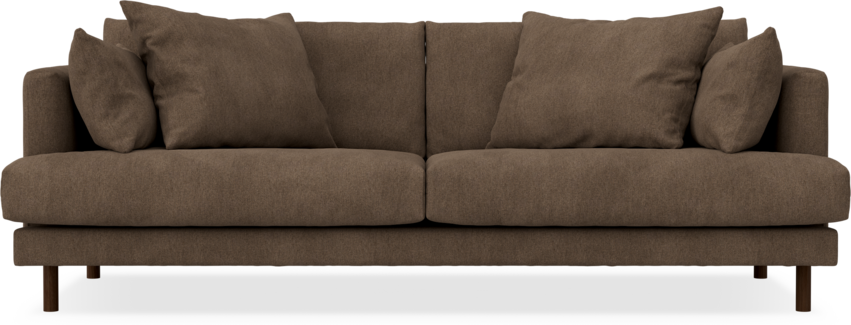 Harper - 3-sits soffa - Brun