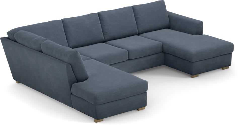 Friday - 3-sits soffa med divan vänster och schäslong höger - Blå