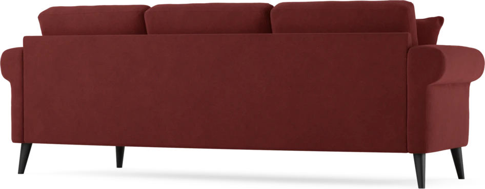 Eden - 3-sits soffa svängd - Röd