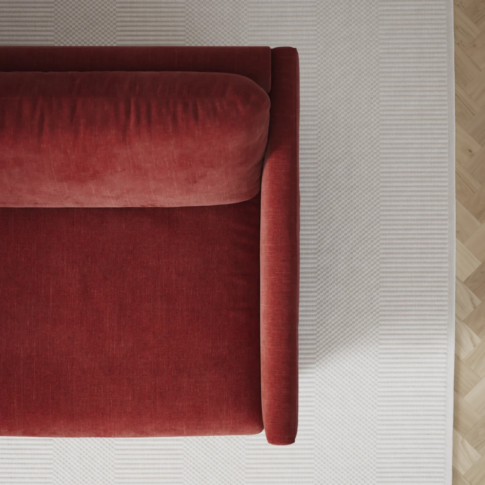 Madison - 2-sits soffa med divan vänster och schäslong höger - Rosa