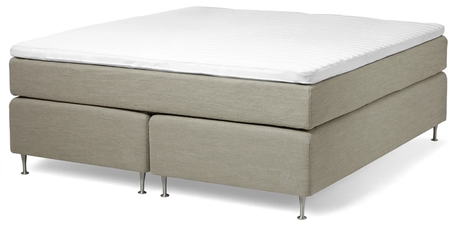 Cape Farewell Exclusive - Kontinentalsäng, dubbelsäng med bäddmadrass Fiord Soft - Beige