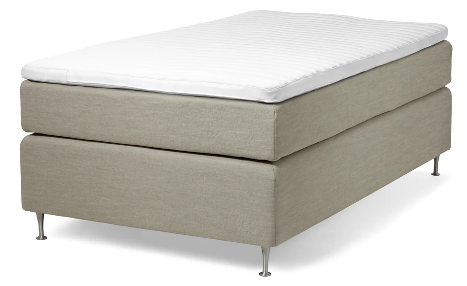 Cape Farewell Exclusive - Kontinentalsäng, enkelsäng med bäddmadrass Fiord Soft - Beige