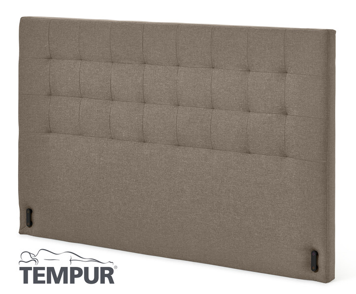 Promise rutig - Sänggavel, 80-210 cm - Brun