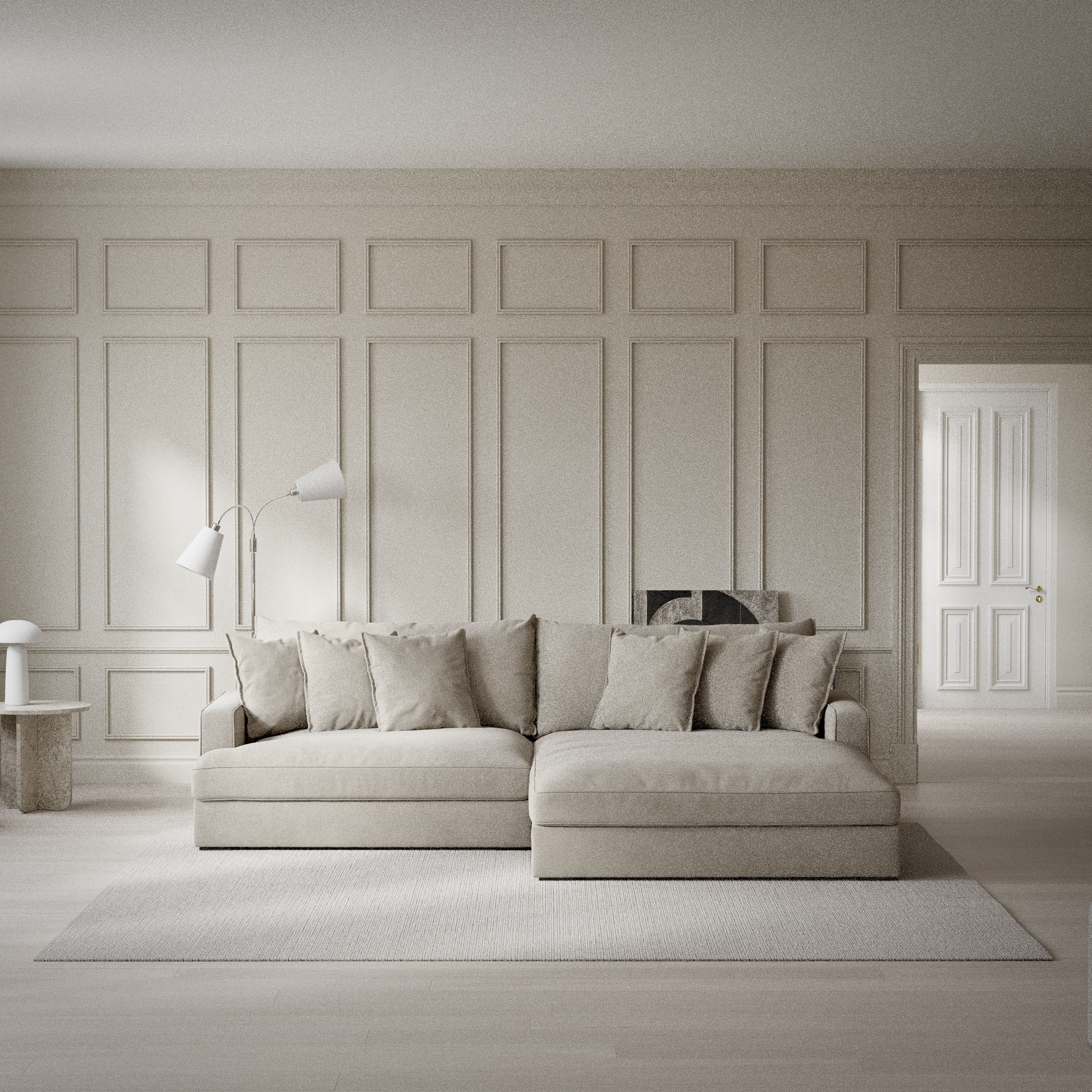 Rossi, 2-sits soffa med schäslong XL höger