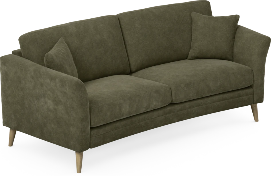 Eden - 2,5-sits soffa svängd - Grön