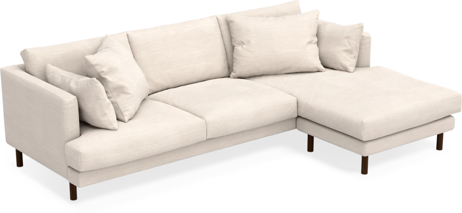 Harper - 4-sits med schäslong höger  - Beige