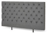 Avon L pikerad, låg - Sänggavel, B 160-210 cm - Grå