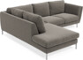 Madison - 2-sits soffa med divan vänster - Grå