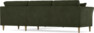 Eden - Hörnsoffa, 2,5+2,5-sits - Grön