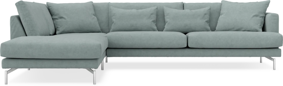 Harper - 3-sits soffa med divan vänster - Grön