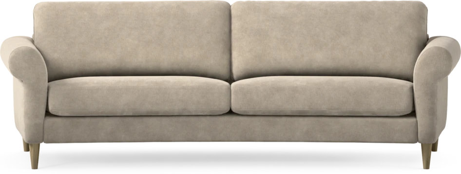 Bridge - 3-sits soffa svängd - Beige