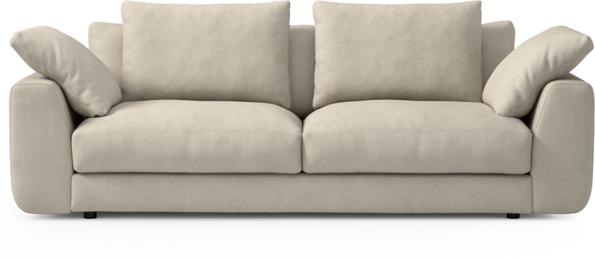 Amie - 3-sits soffa - Vit