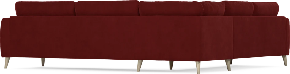 Bridge - Hörnsoffa, 2+3-sits - Röd