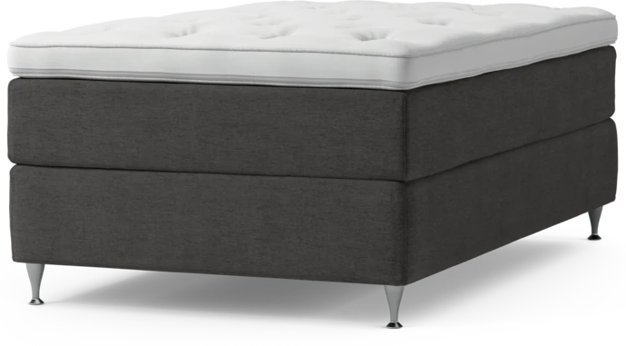 Delux Exclusive, Kontinentalsäng, enkelsäng 120 cm med bäddmadrass och sängben