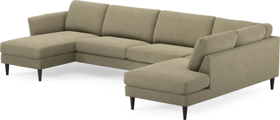 Bridge - 3-sits soffa med schäslong vänster och divan höger - Beige
