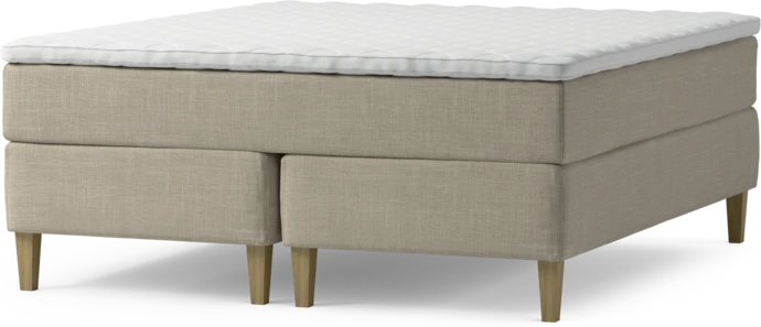 Delux Exclusive, Kontinentalsäng, dubbelsäng med bäddmadrass och sängben