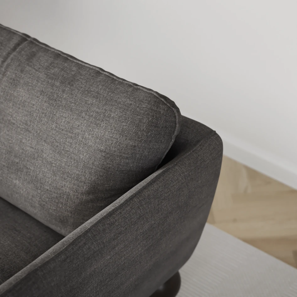 Madison Lux - 2-sits soffa med divan höger - Grå