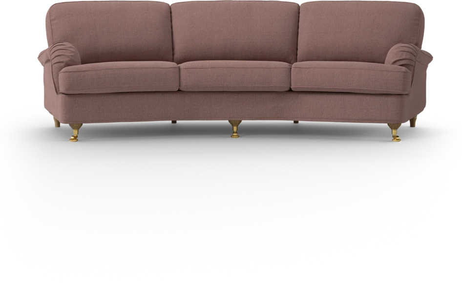 Oxford - 3-sits soffa svängd - Rosa