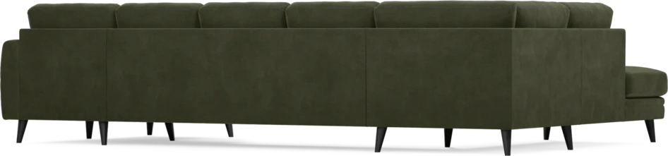 Eden - 3-sits soffa med divan vänster och schäslong höger - Grön