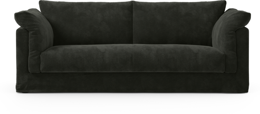 Cherrie Klädsel - Klädsel till 2,5-sits soffa, hel dyna - Svart