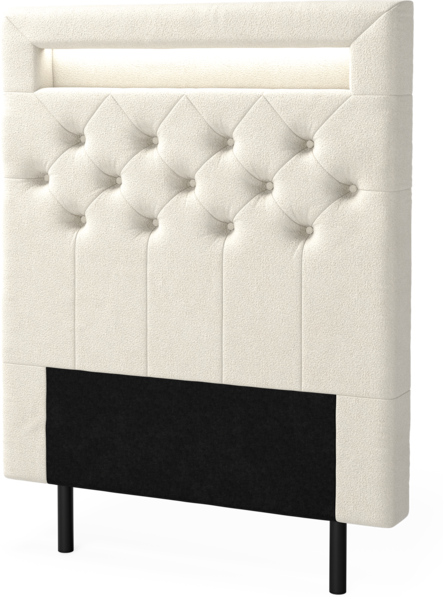 New York led - Sänggavel, 90-210 cm - Beige