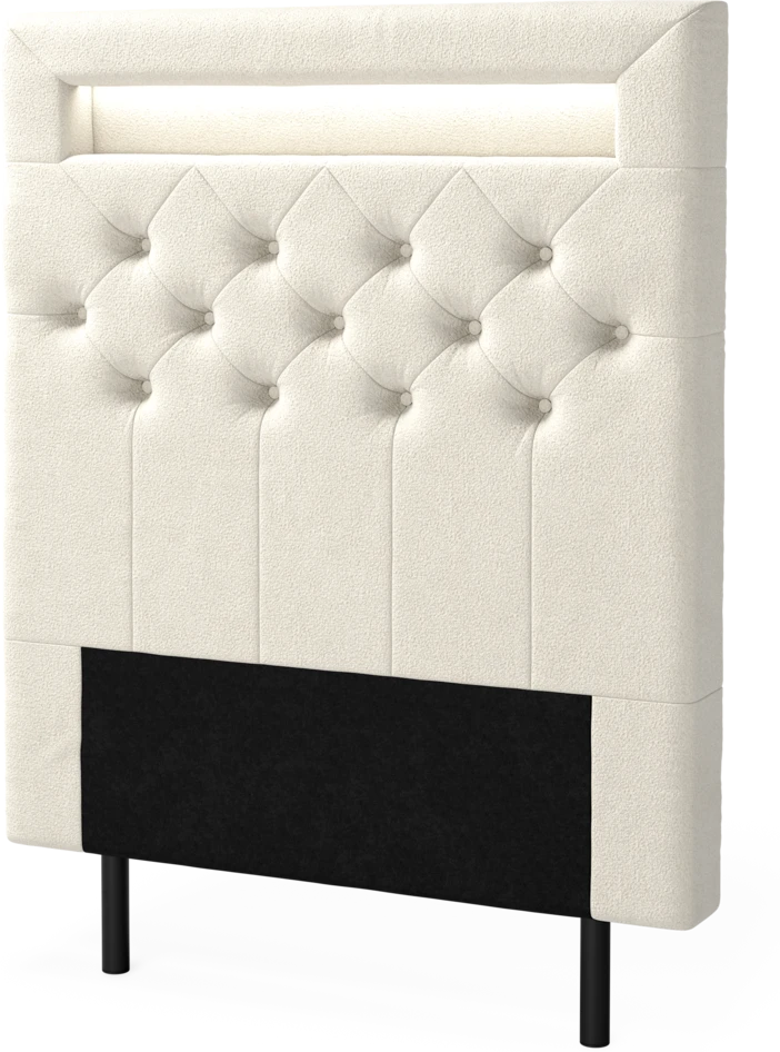 New York led - Sänggavel, 90-210 cm - Beige