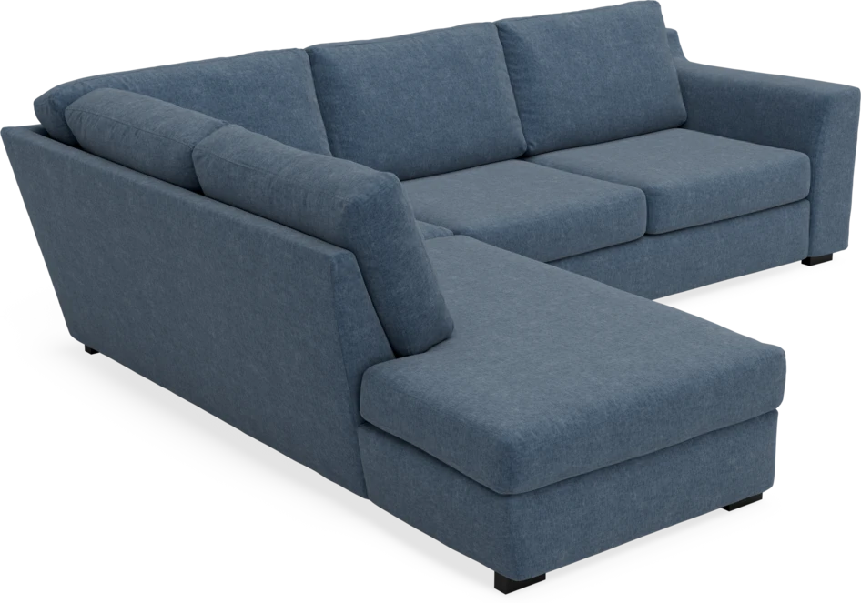 Friday - 2,5-sits soffa med divan vänster - Blå