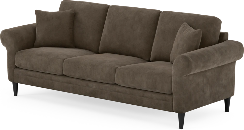 Eden - 3-sits soffa - Brun