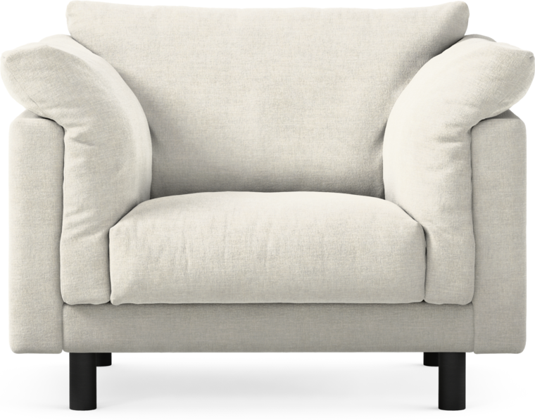 Cherrie - Fåtölj, fast klädsel - Vit