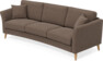Eden - 3-sits soffa svängd - Beige