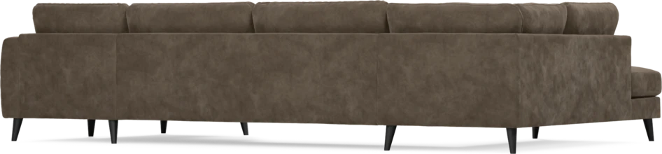 Bridge - 3-sits soffa med divan vänster och schäslong höger - Brun