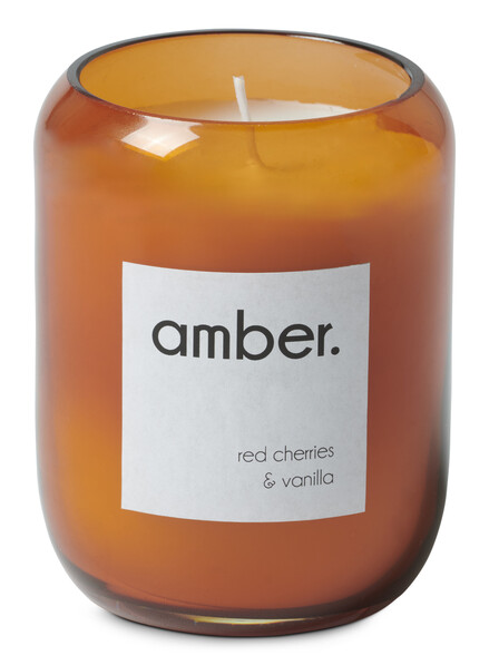 Amber - Doftljus, H 10 cm, Ø 8 cm, brinntid 40 h - Orange