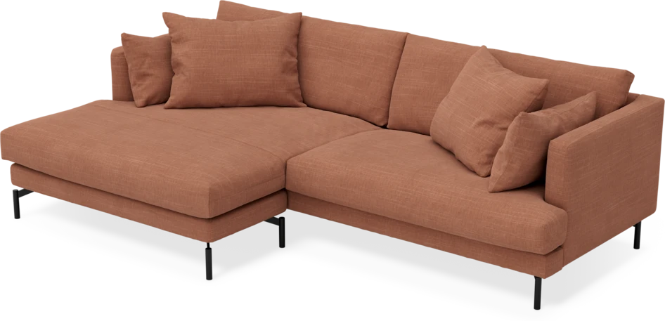 Harper - 4-sits med schäslong XL vänster - Orange