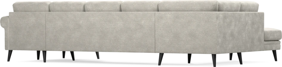 Eden - 3-sits soffa med divan vänster och schäslong höger - Grå