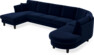 Eden - 3-sits soffa med schäslong vänster och divan höger - Blå