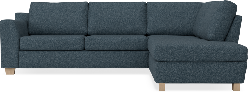 Friday - 2,5-sits soffa med divan höger - Blå
