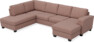 Friday - 3-sits soffa med divan vänster och schäslong höger - Rosa