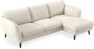 Madison Lux - 2-sits soffa med schäslong höger - Vit