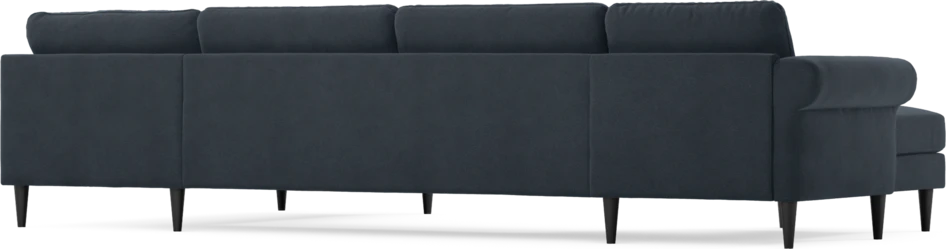 Bridge - 3-sits soffa med schäslong vänster och divan höger - Blå