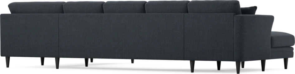 Eden - 3-sits soffa med schäslong vänster och divan höger - Blå