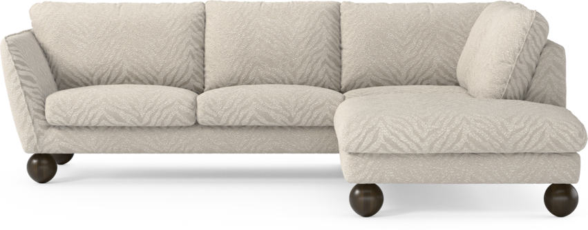 Madison Lux - 2-sits soffa med divan höger - Vit