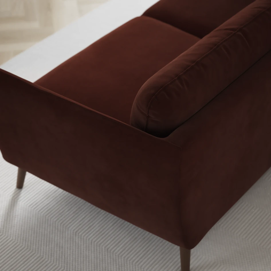 Madison Lux - Hörnsoffa 2+3-sits, hörn 1 - Orange