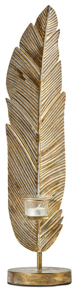 Ressort - Ljusstake, H 56 cm - Gul