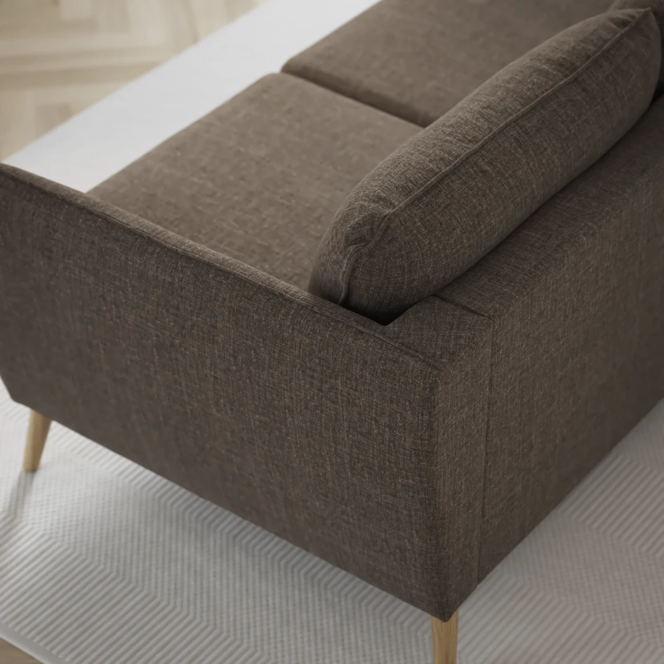 County - 4-sits soffa med divan vänster och schäslong höger - Brun