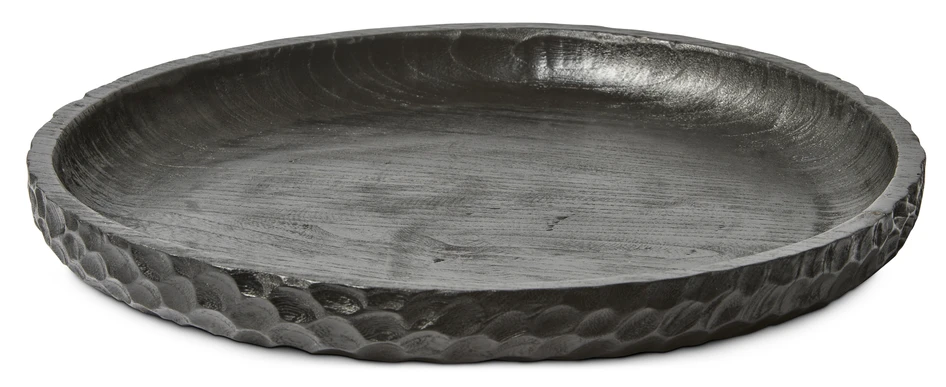 Logger - Dekorationsfat, Ø 50 cm - Svart